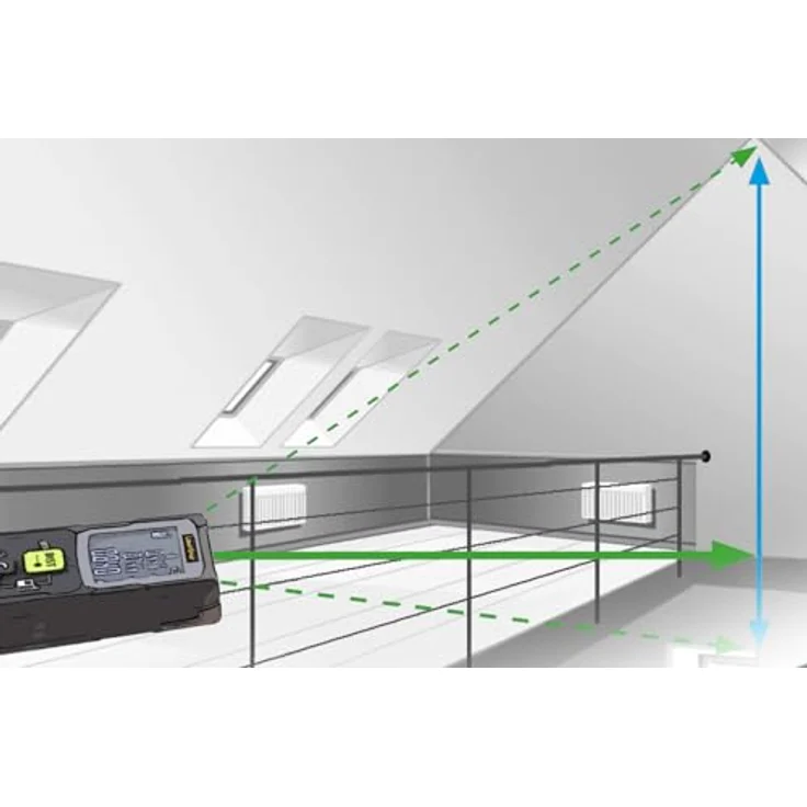 LASERLINER LaserRange-Master Gi4, Mini Laser-Entfernungsmesser bis 40 m mit Pythagoras-Funktion und grünem Laser – Bild 8
