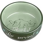 Trixie Katzennapf Thanks for Service, Keramik, 1 Stück - Sortierte Farbe (1er Pack)