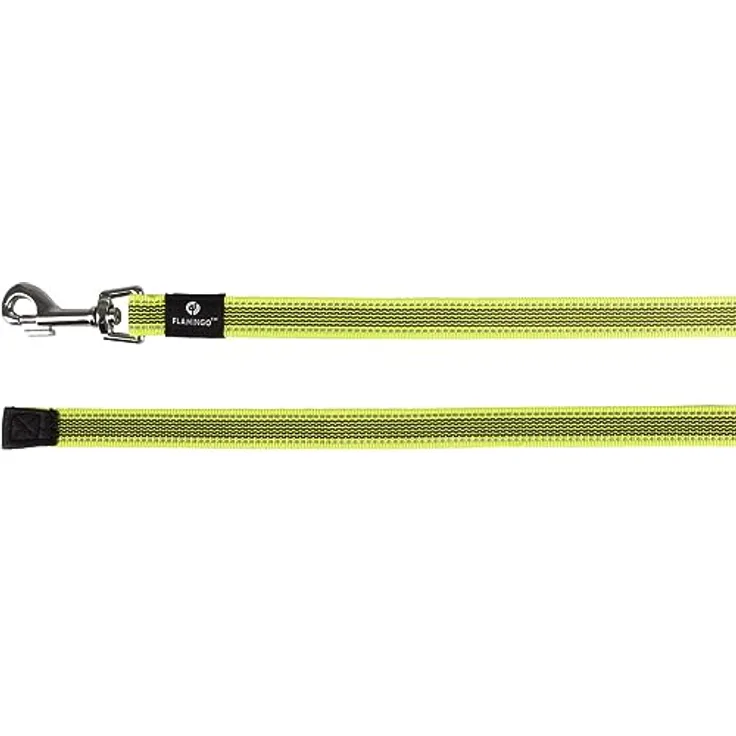 Flamingo Trainings- und Schleppleine Xeno Fluo Gelb, 5m, 20mm breit