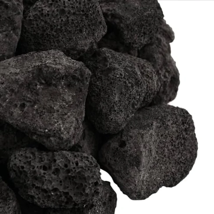vidaXL Lavagranulat, Lavastein Biologische Filter, Multifunktional Lavamulch für Aquarium Landschaftsbau, Vulkangestein Garten Deko Steine, Schwarz 10 kg 3-5 cm – Bild 4