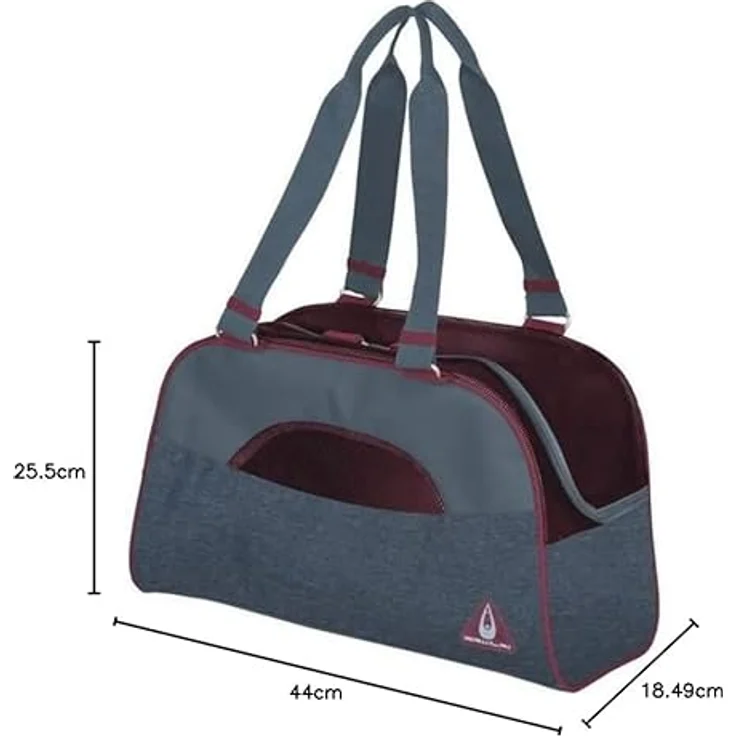 DUVO+ Tiertransporttasche Transporttasche Paris Casual Chic blau für Katzen, wasserdicht, mit Lüftungslöchern – Bild 2