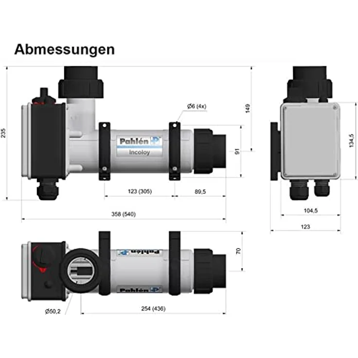 Pahlen Elektroheizer INCOLOY 825 6,0 kW – Bild 7