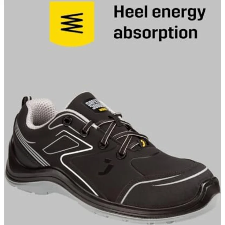 SafetyJogger Sicherheitsschuhe Flow S3 Low, schwarz, Größe 44 – Bild 5