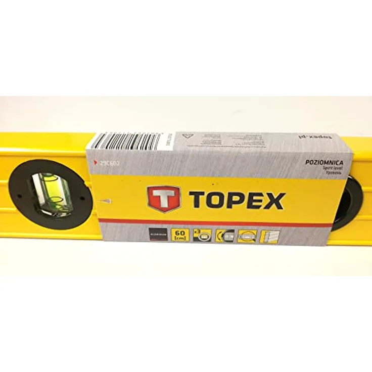 Topex Aluminium-Wasserwaage, 100cm, 3 Libellen 29C604 – Bild 5
