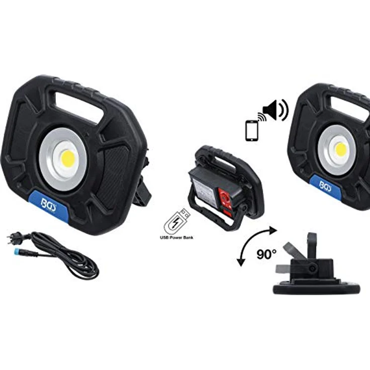 BGS 85332 | COB-LED-Arbeits-Strahler | 40 W | mit integrierten Lautsprechern – Bild 2
