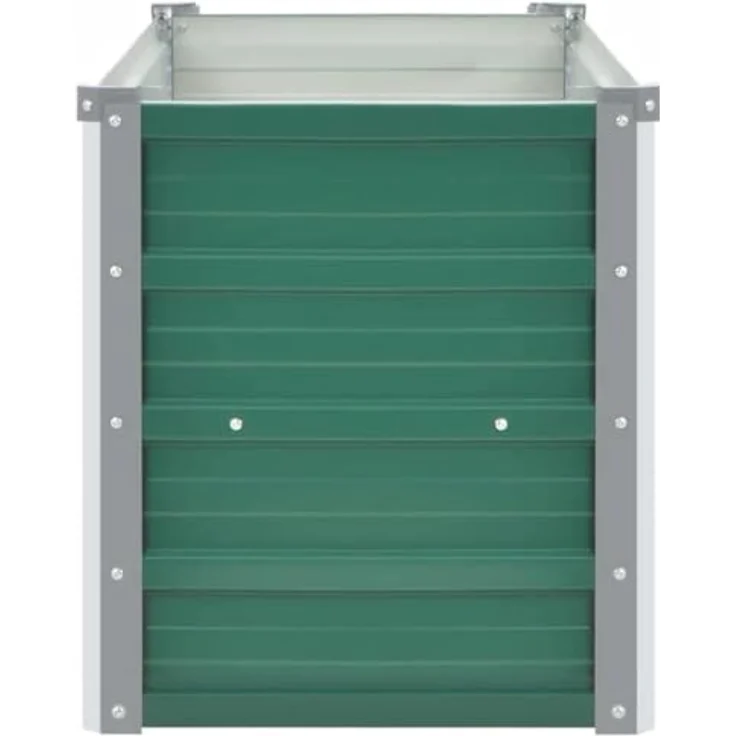 vidaXL Garten-Hochbeet Verzinkter Stahl 160x40x45 cm Grün – Bild 8