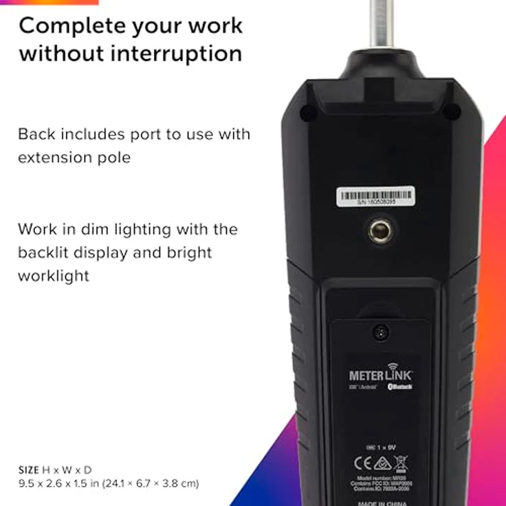 FLIR MR59 Materialfeuchtemessgerät Messbereich Baufeuchtigkeit Bereich 0 bis 100 % Messbereich Holzfeuchtigkeit Bereich 0 bis 100 % MR59 – Bild 6