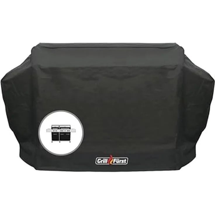 Grillfürst Grill Abdeckhaube, robuste wetterfeste Abdeckung 191 x 54 x 113 cm, wasserdicht, Abdeckung für Gasgrill Modell Grillfürst G750