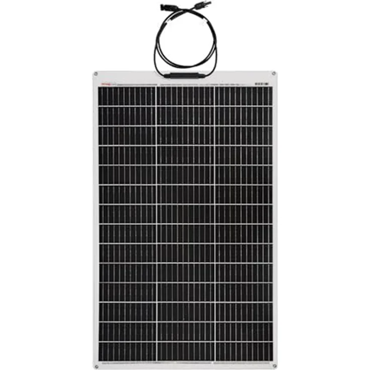EnjoySolar Solarpanel ETFE Marine Semiflexibles Solarmodul 100W 12V, 182mm PERC-Solarzellen, hohe Zelleneffizienz, IP65 Anschlussdose, robust gegen Salzwasser und Witterung