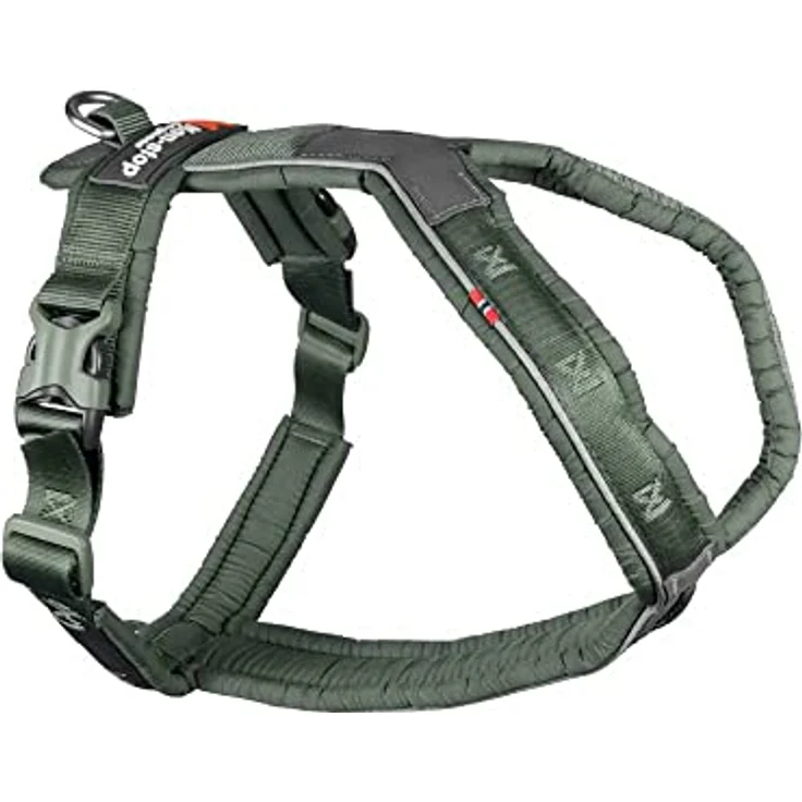 Non-stop dogwear Line Harness 5.0, Führ- und Alltagsgeschirr, Größe G 4, Farbe Grün – Bild 1