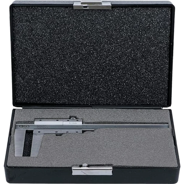 BGS TECHNIC Bremsscheiben-Messschieber, Edelstahl, Messbereich 60 mm, in Kunststoffkassette – Bild 2