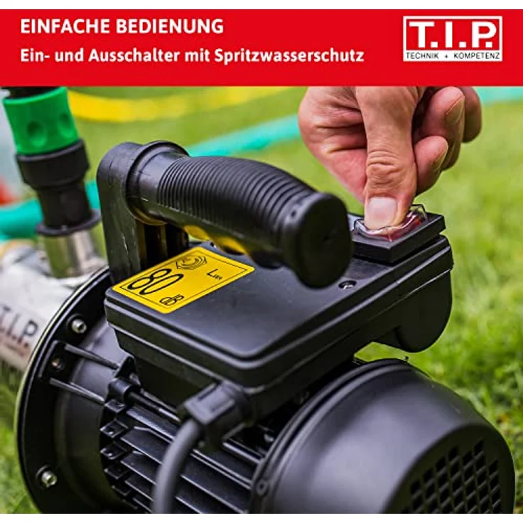 T.I.P. 30111 Edelstahl GP 3000 INOX, bis 2.950 l-h Fördermenge Bewässerungspumpe – Bild 3