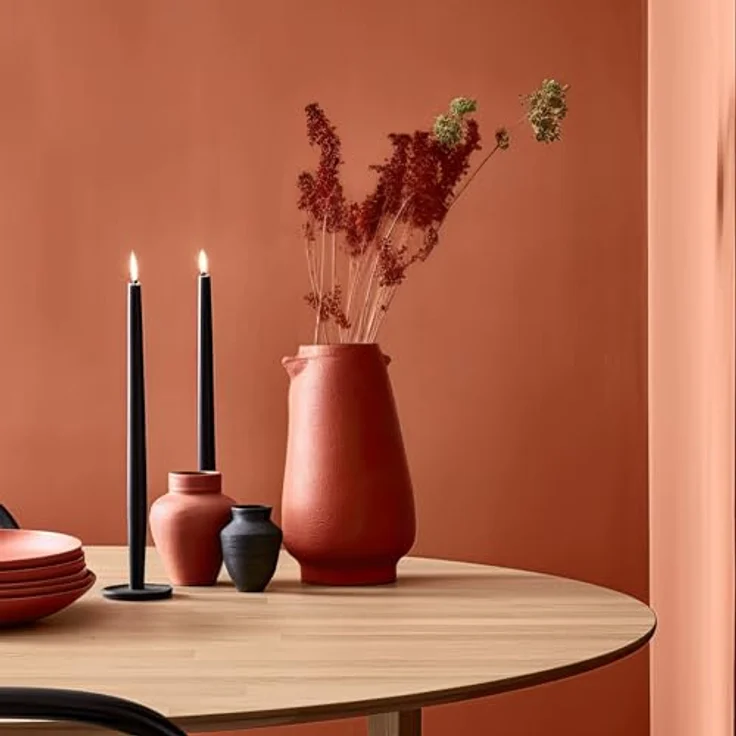 MissPompadour Wandfarbe Orange mit Rost, abwaschbare, scheuerbeständige Wandfarbe mit hoher Deckkraft, 2,5 L, wasserbasiert – Bild 5