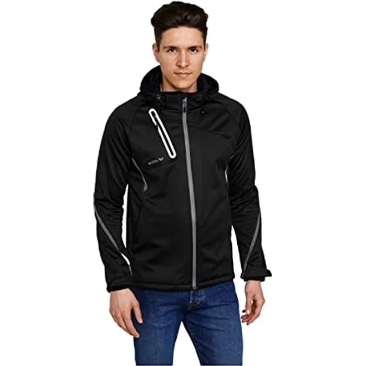 Erima Softshelljacke Herren Softshelljacke Function, wasserabweisend und hoch atmungsaktiv – Bild 3