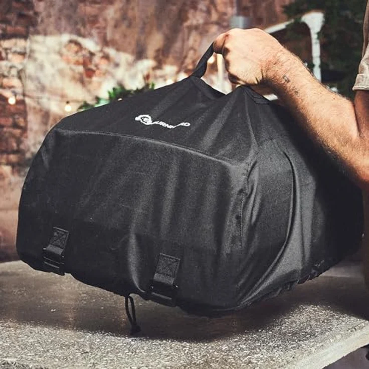 BURNHARD Transport-Tasche für Tony Gas-Pizzaofen, wetterbeständig, wasserabweisend, mit Tragegriffen und Gasschlauch-Fixierung – Bild 2