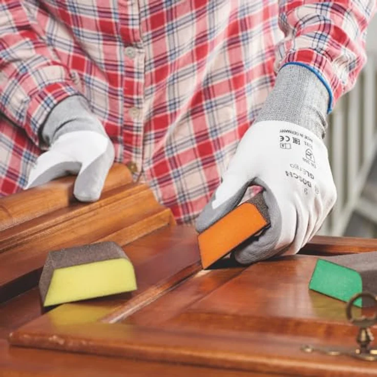 Bosch Professional 3tlg. Schleifschwamm S470 Best for Profile Set (Holz, Kunstoff und Metall, 69 x 97 x 26 mm, Zubehör Handschleifen) - Preisvergleich – Bild 5