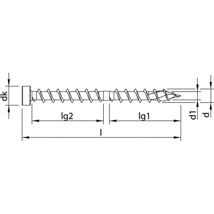 Heco 61449 TOPIX-Plus CombiConnect 8,5, verzinkt, 8.5x150 – Bild 3