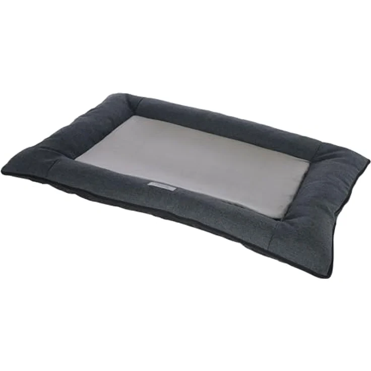 Kerbl Pet Liegekissen Platin Ortho, 100x70x9 cm, grau - Orthopädisches Hundeliegekissen mit viskoelastischem Schaumstoff – Bild 1