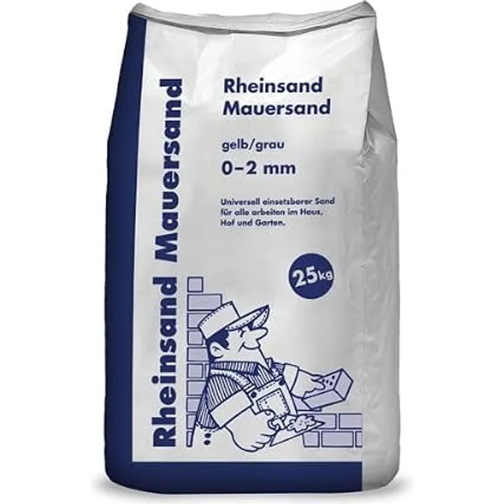 Rheinsand, Mauersand 25 kg Sack