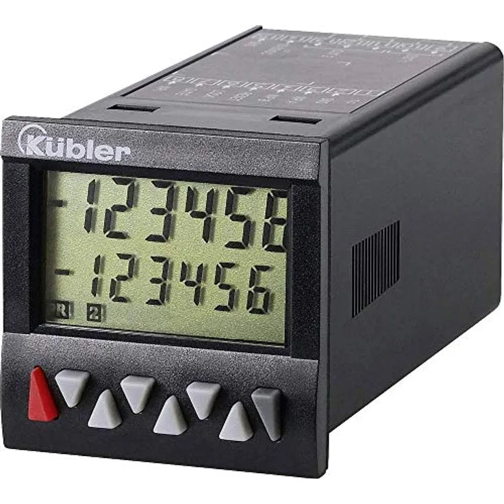Kübler 6.923.0103.300 Codix 923 LCD-Vorwahlzähler, Multifunktional, Impuls, Frequenz, Zeit, 10…30V DC