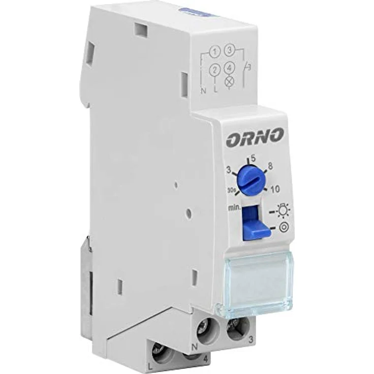 Orno OR-CR-230 Treppenhausautomat, 230V, Max. Belastung 2300W, Montage auf Din-Schien – Bild 4