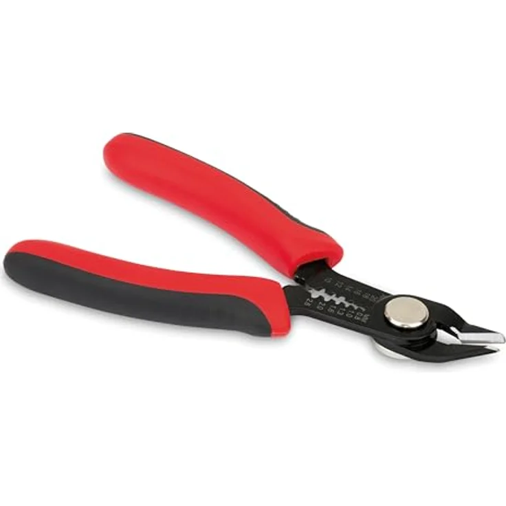 Sintron Kombi-Seitenschneider CWC1, 2in1 Schneide- und Abisolierzange aus Carbonstahl, ergonomischer gummierter Griff, für Drähte bis 20 AWG – Bild 3