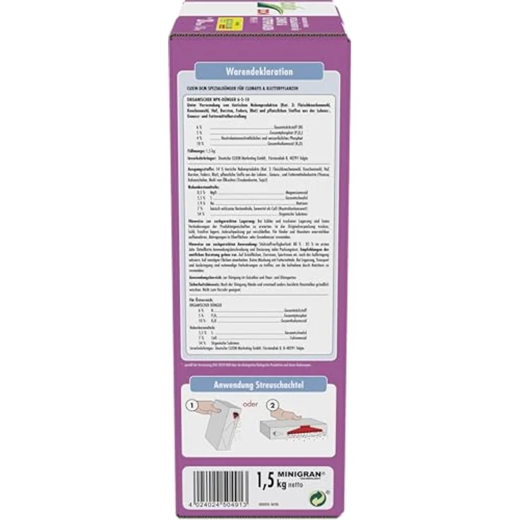 Cuxin Clematis- & Kletterpflanzen-Dünger 1,5 kg – Bild 3