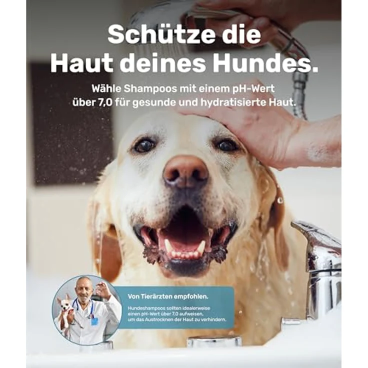 PetTec Hundeshampoo Aloe Vera, 500 ml, ph-neutral, vegan, allergenfrei, für alle Hunde und Katzen, Made in Germany – Bild 5