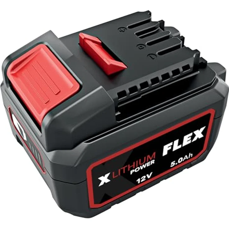 FLEX Akku-Pack Li-Ion 12 V, 5,0 Ah, Werkzeugakku mit Ladezustandsanzeige und EMS-Schutz, blau – Bild 2