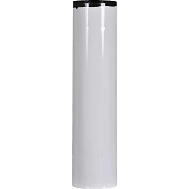 FIREFIX W120/5 Email weiß, 500 mm, ø 120 mm-Ofenrohre aus Stahlblech, 0,6 mm stark, lässt Sich mit Anderen Elemente verbinden, Längen lasergeschweißt