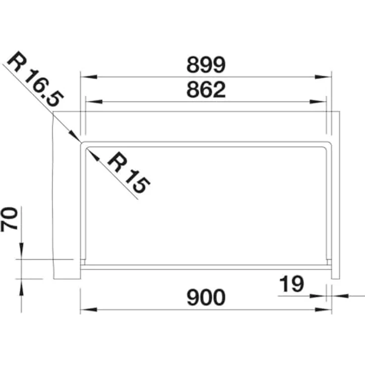 Blanco VINTERA XL 9-UF, Landhausspüle 89,6 x 51 cm mit vertikaler Frontschürze, anthrazit – Bild 4