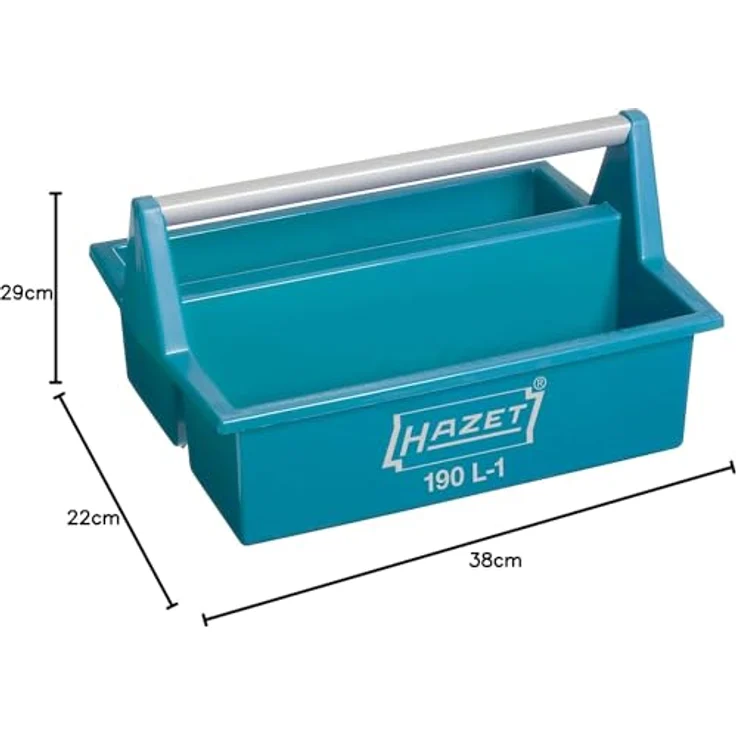 HAZET Werkzeugkasten, leer (aus lösemittelbeständigem Kunststoff, stabiler Aluminiumgriff) 190L-1 – Bild 10