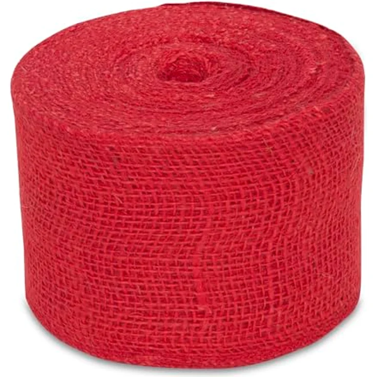 Windhager Jute-Wickelstreifen , 10 cm x 25 m, rot 05852 – Bild 2