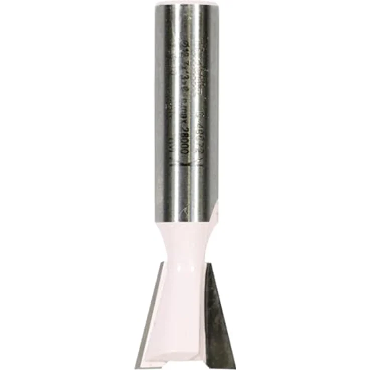 Makita D-48072 Zinken- und Gratfräser 12,7mm, Fräser mit Ø 8 mm Schaft, 14° Winkel, blau – Bild 1
