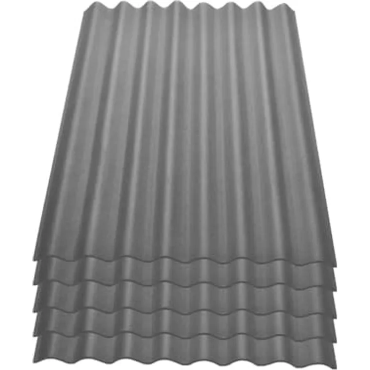 Onduline Easyline Dachplatte Wandplatte Bitumenwellplatten Wellplatte 5x0,76m - grau