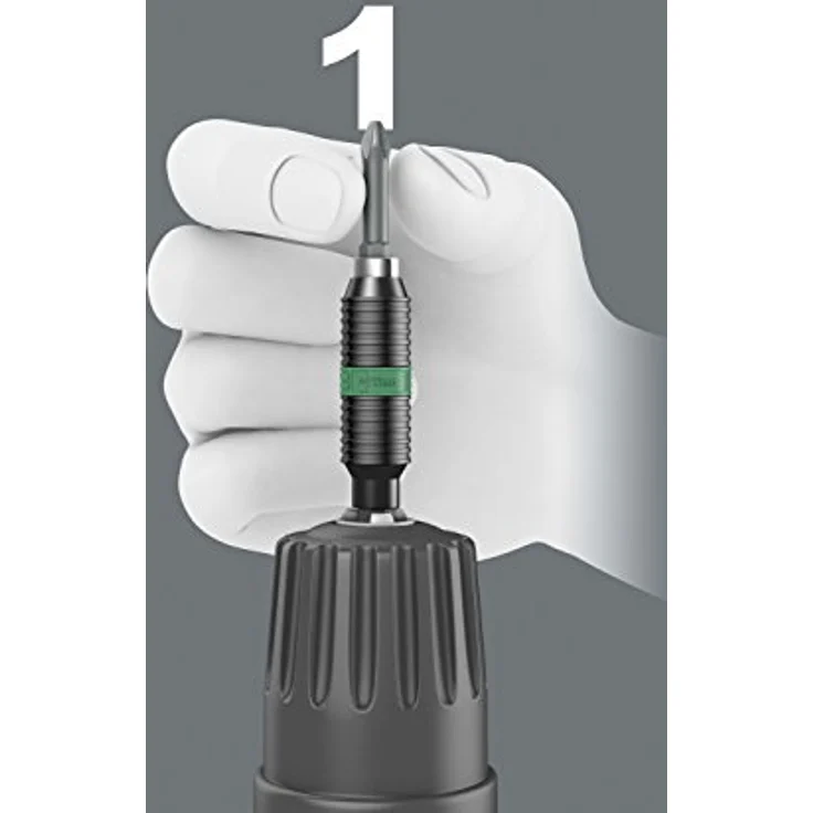 Wera Bithalter 897/4 R, Rapidaptor Universalhalter 6,3 mm (1/4) mit BiTorsion Technologie, 75 mm – Bild 8