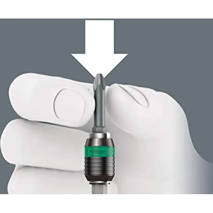Wera Bithalter 889/4/1 K Rapidaptor, mit blitzschnellem Bitwechsel für 6,3 mm Bits, schwarz – Bild 6