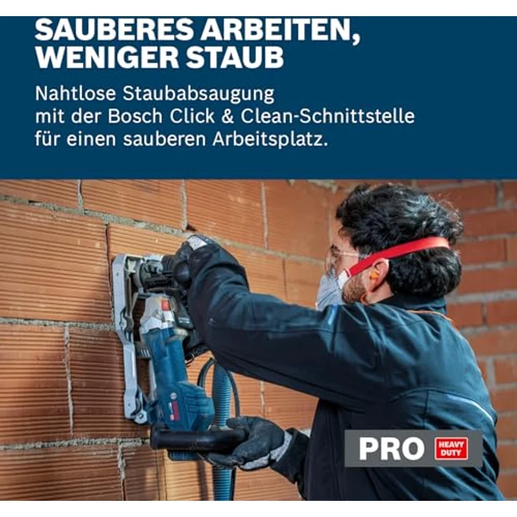 Bosch Professional GNF20-40, Kabelgebundene Mauernutfräse mit 2000-W-Motor, 2x 150mm Diamanttrennscheibe, inkl. L-BOXX – Bild 4