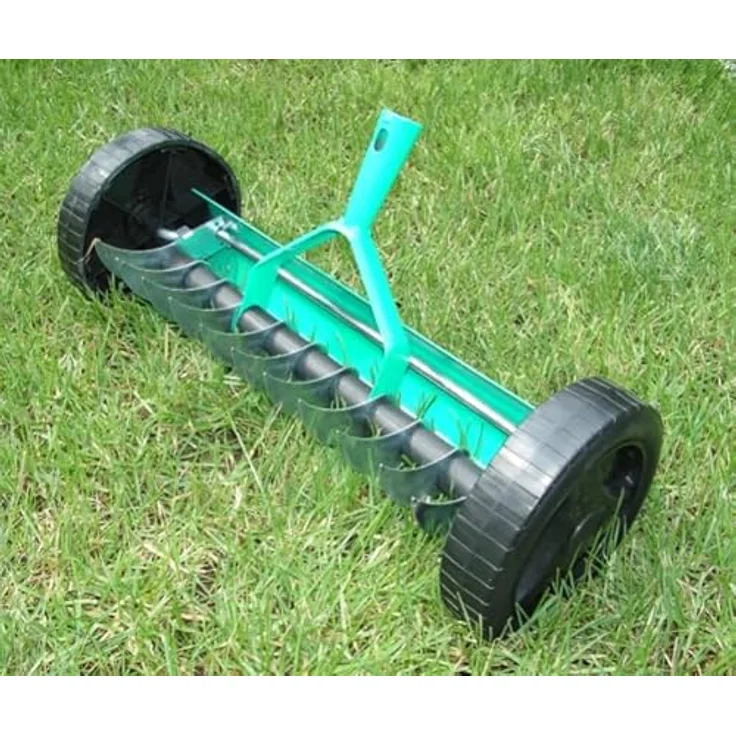 Greenmill GR9242 Vertikutierer, Manuell mit Rädern, 34 cm Arbeitsbreite aus verzinktem Kohlenstoffstahl – Bild 2