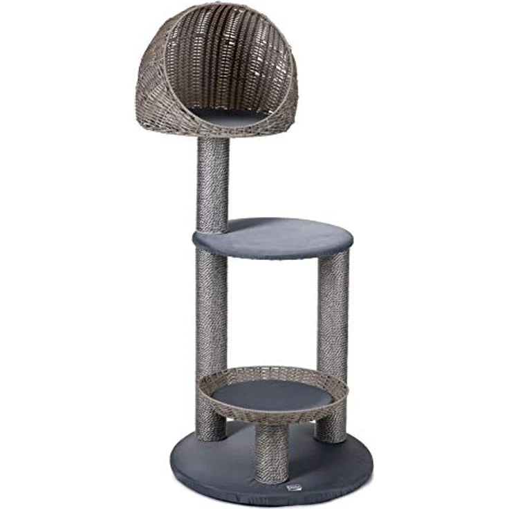 Karlie 522670 Outdoor Kratzbaum Rixy, grau, 56x56x129.5 cm (1er Pack) – Bild 1