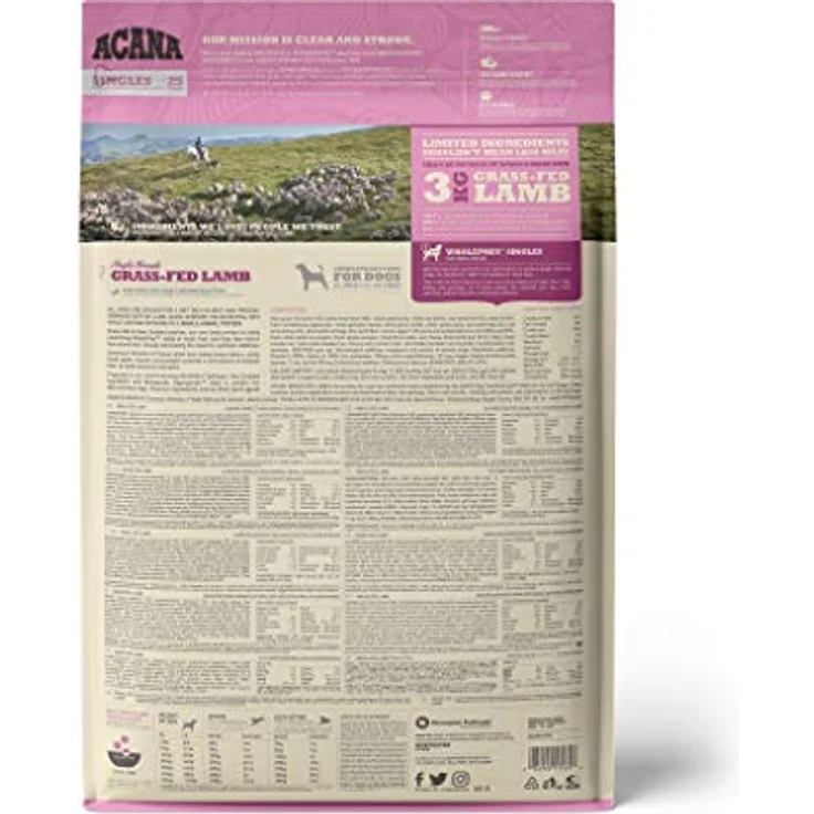 Acana Singles Grass-fed Lamb & Okanagan Apple Dog - 6 kg – Bild 3
