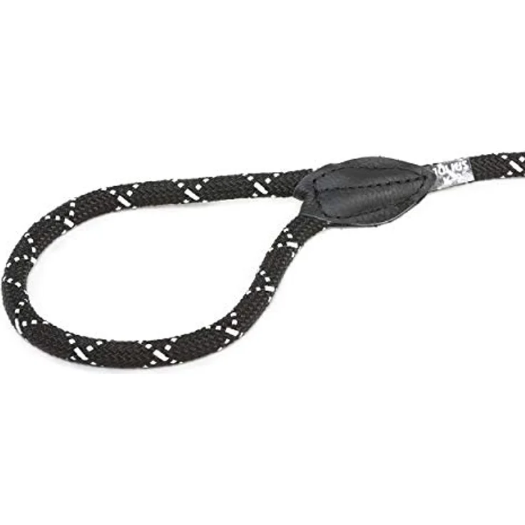 Julius-K9, 2020R-IDC, IDC Retriverleine, Durchmesser 12 mm x 2 m, rund, schwarz, fluoreszierender – Bild 3