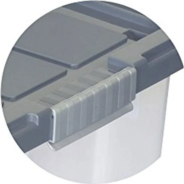 Eurobox mit Deckel 60 x 40 x 33 cm Transparent Kunststoff – Bild 3