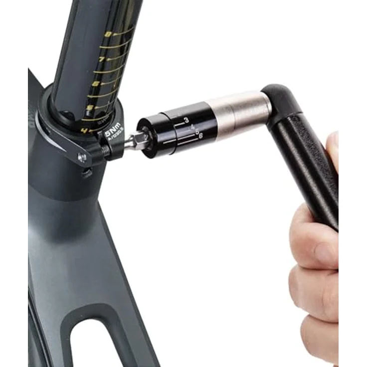 Topeak Nano TorqBar X, Drehmomentschlüssel mit einstellbarem Drehmomentbereich von 2 bis 6 Nm, inkl. 5 Bits und Transportcase – Bild 9