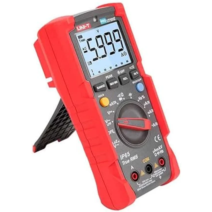UNI-T UT191E Professionelles Multimeter, IP65, 600V AC/DC, 20A, RMS-/Peak-Wert Messung, automatische Hintergrundbeleuchtung – Bild 2