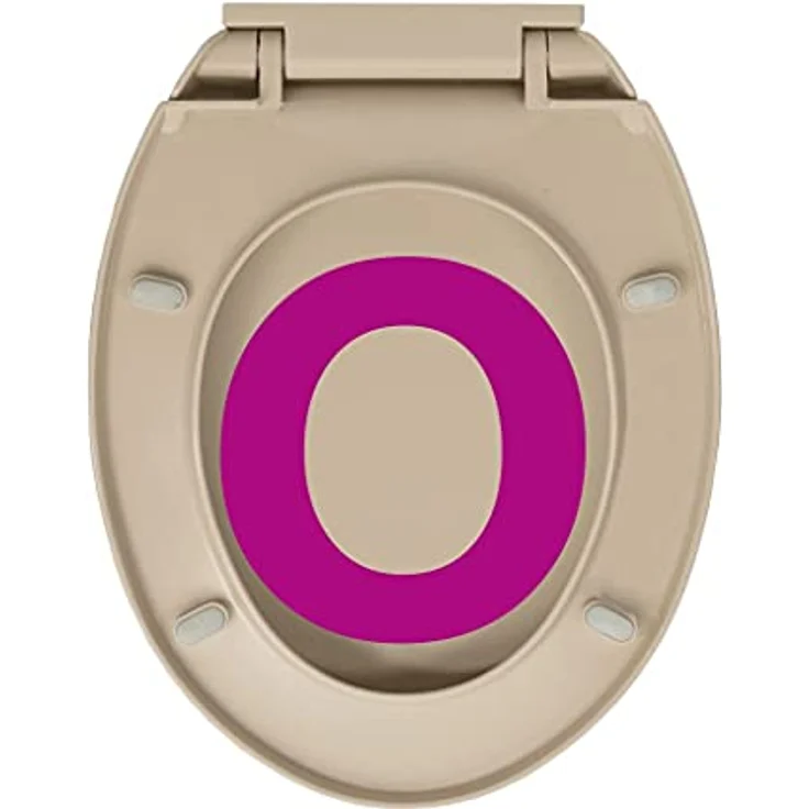 vidaXL Toilettensitz Oval mit Absenkautomatik und Schnellverschluss, Beige, Polypropylen, 42,5 x 35 cm – Bild 9