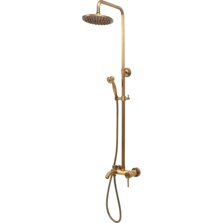 TRIZERATOP Duschsäule RETRO BRONZE 2, Duschpaneele mit innovativen Technologien, Retro-Stil