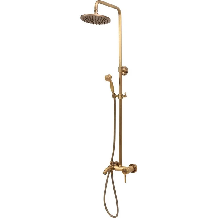 TRIZERATOP Duschsäule RETRO BRONZE 2, Duschpaneele mit innovativen Technologien, Retro-Stil