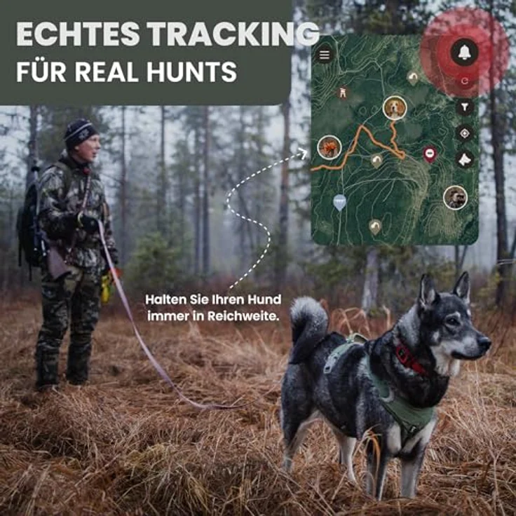 MiniFinder Rex GPS-Hundetracker mit Echtzeit-Tracking, LED-Licht, 100h Akku & wasserdichtem Gehäuse – unbegrenzte Reichweite – Bild 5
