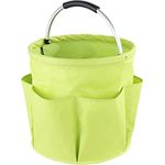 Maximex Garten Caddy XL grün - Faltbarer Gartenkorb mit gepolstertem Komfort-Griff, Polyester, 35 x 35 x 35 cm, Grün